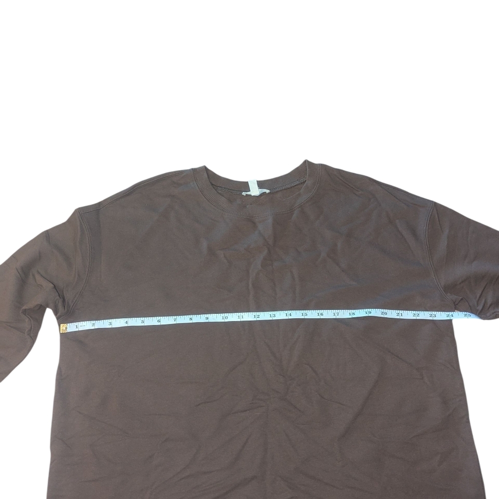🛍️ SOFT AND COZY BROWN XXL CREW NECK SWEATSHIRT - Picture 3 of 4